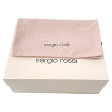 Load image into Gallery viewer, Sergio Rossi sr TWENTY BUCKLE Flat Sandals BlueB10390 Denim Crystal Size 37