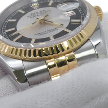 Load image into Gallery viewer, ROLEX ★Datejust W36mm Stainless Steel K18YG Black/Silver Dial116233