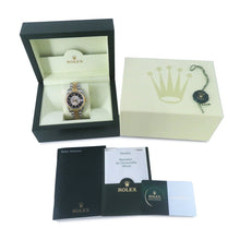 将图像加载到图库查看器中,ROLEX Datejust W36mm Stainless Steel K18YG Black/Silver Dial116233