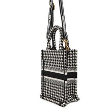 将图像加载到图库查看器中,Dior Book Tote Mini Phone Bag Vertical Black/WhiteS5555CZAE Canvas