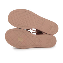 Load image into Gallery viewer, CHANEL EncreStrap Open Toe Platform Sandals Light PinkG45594 Suede rhinestone Size 38