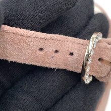 Load image into Gallery viewer, CHANEL EncreStrap Open Toe Platform Sandals Light PinkG45594 Suede rhinestone Size 38