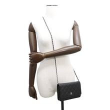 将图像加载到图库查看器中,CHANEL Chain wallet BlackAP0250 Caviar Leather