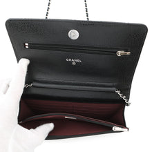 将图像加载到图库查看器中,CHANEL Chain wallet BlackAP0250 Caviar Leather