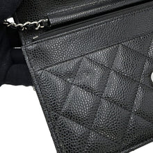 将图像加载到图库查看器中,CHANEL Chain wallet BlackAP0250 Caviar Leather