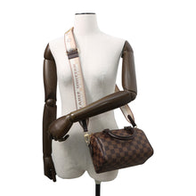 将图像加载到图库查看器中,LOUIS VUITTON ★Speedy Bandouliere RedN40489 Damier Ebene Canvas Size 20
