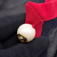 将图像加载到图库查看器中,GUCCI Leather Jacket Size 36 Black/Red/Navy Leather Cotton100%