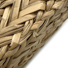 Load image into Gallery viewer, ANYA HINDMARCH Pepper Eyes Basket Bag Brown/Natural155120 Raffia Leather Size Small