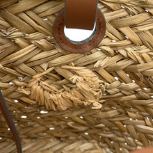 Load image into Gallery viewer, ANYA HINDMARCH Pepper Eyes Basket Bag Brown/Natural155120 Raffia Leather Size Small