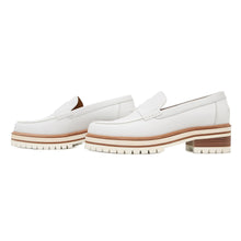 Load image into Gallery viewer, HERMES ★Ivy Mocassins Loafers White Leather Size 37H