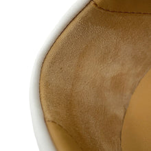 将图像加载到图库查看器中,HERMES Ivy Mocassins Loafers White Leather Size 37H