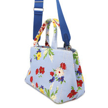 Load image into Gallery viewer, MIUMIU ★Flower Handbag Light Blue/Multicolor5BG439 Canvas