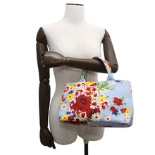 将图像加载到图库查看器中,MIUMIU Flower Handbag Light Blue/Multicolor5BG439 Canvas