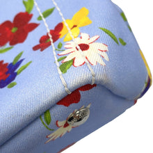 将图像加载到图库查看器中,MIUMIU ★Flower Handbag Light Blue/Multicolor5BG439 Canvas