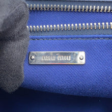 Load image into Gallery viewer, MIUMIU ★Flower Handbag Light Blue/Multicolor5BG439 Canvas