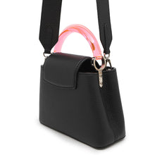 将图像加载到图库查看器中,LOUIS VUITTON Capucines Noir/PinkM56072 Taurillon Leather Plexiglas Size Mini