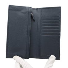 Load image into Gallery viewer, PRADA Folded Long Cloth Navy2M0836 Saffiano LeatherLeather