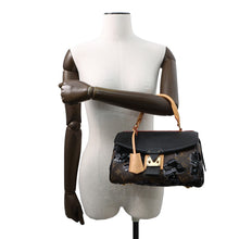 将图像加载到图库查看器中,LOUIS VUITTON carrousel Brown/NoirM40434 Monogram Fleur de Jae