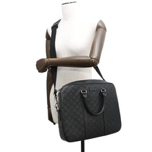 将图像加载到图库查看器中,GUCCI Briefcase Black435322 GuccissimaLeather