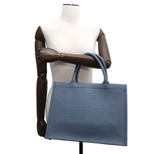 将图像加载到图库查看器中,Dior ★Book Tote BlueM1296ZGSB Calf Leather Size Medium