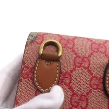 Load image into Gallery viewer, GUCCI ★GG Supreme Shoulder Beige/Red/Green723766 GG Supreme Leather