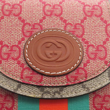 Load image into Gallery viewer, GUCCI ★GG Supreme Shoulder Beige/Red/Green723766 GG Supreme Leather