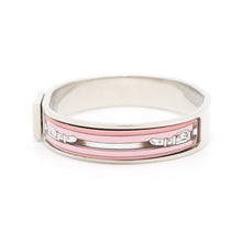 Load image into Gallery viewer, HERMES Clic crack Size PM Silver/Pink Metal