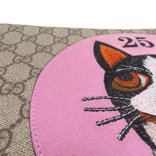 将图像加载到图库查看器中,GUCCI ★BOSCO Clutch Bag Beige/Pink/Red506280 GG Supreme Suede Leather