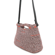 Load image into Gallery viewer, BALENCIAGA Zigzag Shoulder White/Black/Orange380687 Canvas Leather