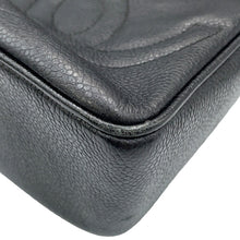 将图像加载到图库查看器中,CHANEL Triple Coco One Belt Black Caviar Leather