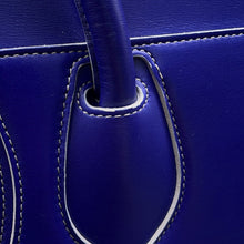 将图像加载到图库查看器中,CELINE ★Luggage Shopper Blue189793 Leather Size micro