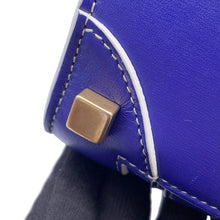 将图像加载到图库查看器中,CELINE ★Luggage Shopper Blue189793 Leather Size micro