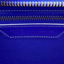 将图像加载到图库查看器中,CELINE ★Luggage Shopper Blue189793 Leather Size micro