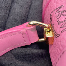 将图像加载到图库查看器中,MCM ★Visetos Studded 2-Way Bag PinkMWE4SVI76PK001 Leather Rhinestone