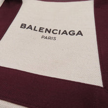 Load image into Gallery viewer, BALENCIAGA ★NavyCabas Natural/Bordeaux390346 Canvas Leather Size XS