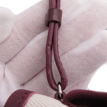 Load image into Gallery viewer, BALENCIAGA NavyCabas Natural/Bordeaux390346 Canvas Leather Size XS