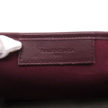 Load image into Gallery viewer, BALENCIAGA NavyCabas Natural/Bordeaux390346 Canvas Leather Size XS