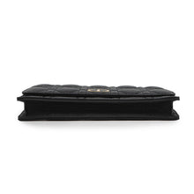 Load image into Gallery viewer, Dior ★Caro Cannage Chain Wallet BlackS5134UWHC_M900 Leather