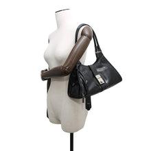 Load image into Gallery viewer, PRADA Hobo Bag Black1BG563 Calf Leather Size Medium
