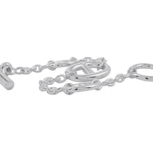 将图像加载到图库查看器中,HERMES Chaine d'Ancre Farandole Bracelet Size SH SV925