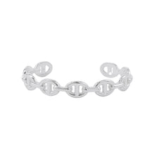 将图像加载到图库查看器中,HERMES ★Chaine d'Ancre Bangle Size SH SV925