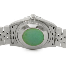 将图像加载到图库查看器中,ROLEX Datejust W36mm Stainless Steel Ivory Con Pewter Dial16220