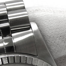 将图像加载到图库查看器中,ROLEX Datejust W36mm Stainless Steel Ivory Con Pewter Dial16220