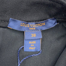 Load image into Gallery viewer, LOUIS VUITTON Frill dress Size 38 Black Wool 98% Polyurethane2%