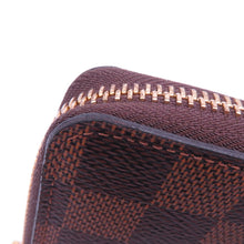 Load image into Gallery viewer, LOUIS VUITTON Portefeuille Clemence Rose BallerineN41626 Damier Ebene Canvas