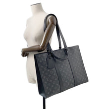 将图像加载到图库查看器中,LOUIS VUITTON ★Sac Plat 24H BlackM47059 Monogram Eclipse
