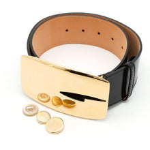 Load image into Gallery viewer, GUCCI ★Lipstick & Tool Print Jacket Size 38 Light Blue/Brown740422 Rayon98% Silk2%