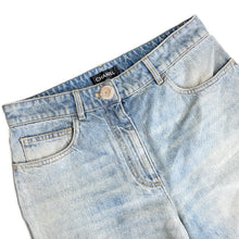 Load image into Gallery viewer, CHANEL Water Repellent Coated Denim Size 36 Light BlueP78309 V70488 Cotton 100%