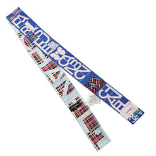 Load image into Gallery viewer, CHANEL Scarf all-over pattern Blue/Pink/Multicolor Silk100%