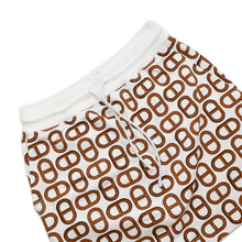 将图像加载到图库查看器中,HERMES Chaine d'Ancre Mini Skirt Size 38 White/Brown Cotton100%